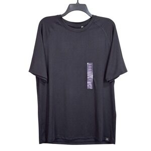 ZeroXposur‎ Activewear Top Mens M Black Short Sleeve Stretch UPF 30+ T-Shirt